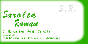sarolta roman business card